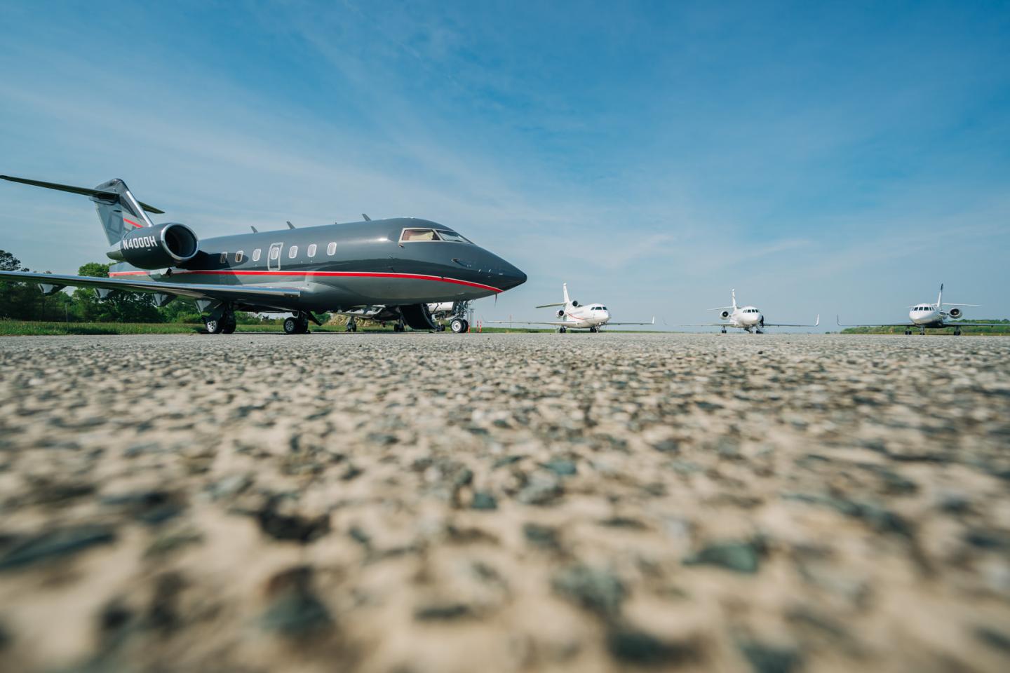 Civil Air Terminal at Dover Airforce Base hosts jets during NASCAR Races at nearby Dover Monster Mile