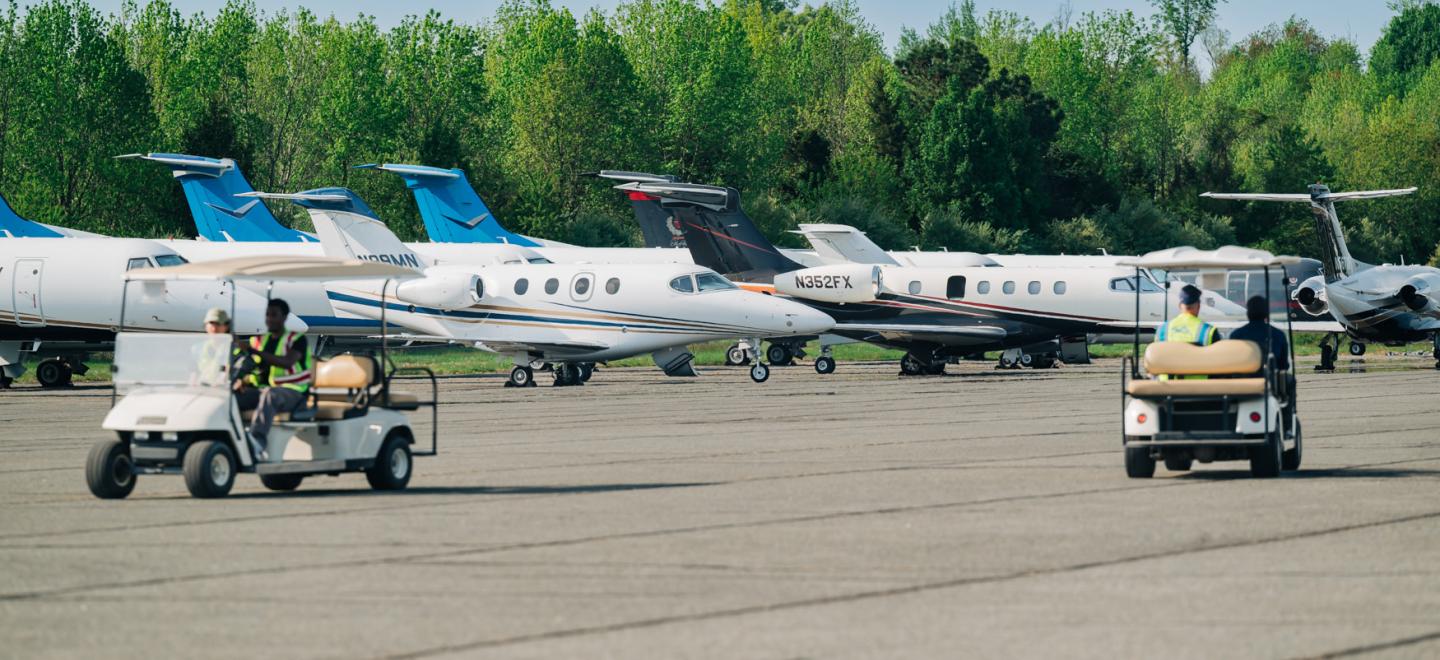 Private Planes and Charter Flights enjoy using Dover Civil Air Terminal