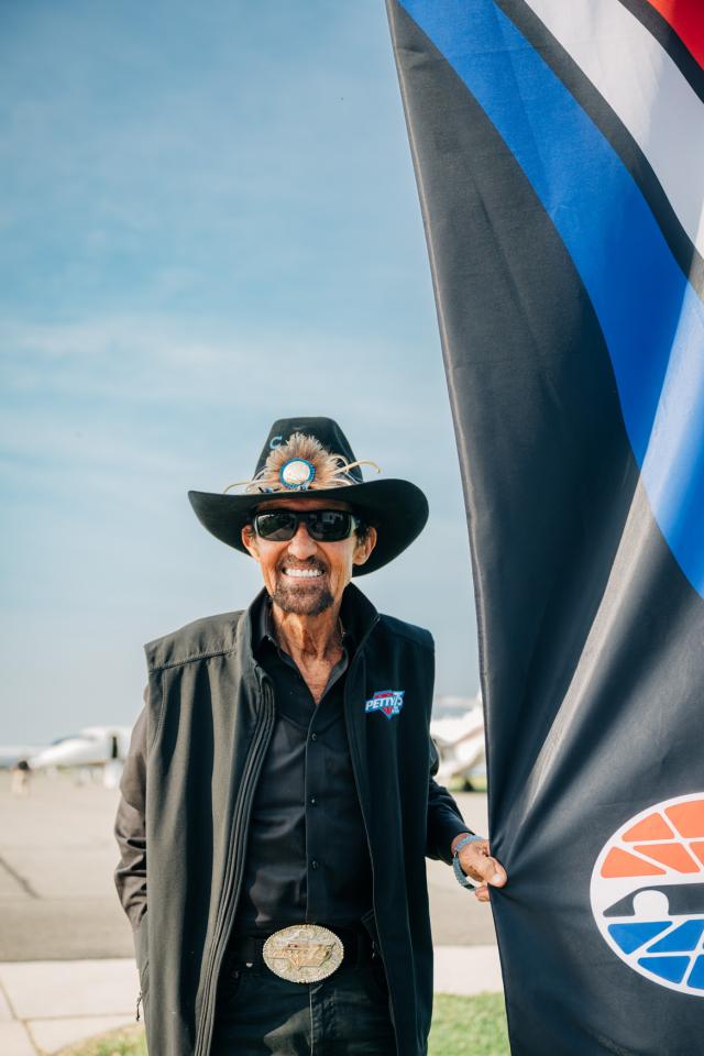 NASCAR Legend Richard Petty at Civil Air Terminal on April 28, 2024